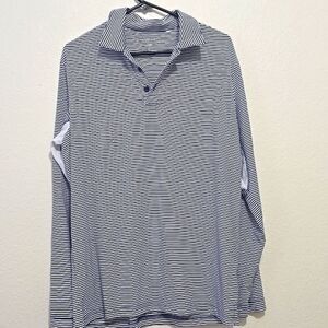 SanSoleil medium UPF 50 long sleeve half zip shirt. Golf, tennis, pickleball M